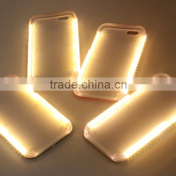 Fashion LED Light Iiuminated Selfie Case For Plastic Cover photo-6