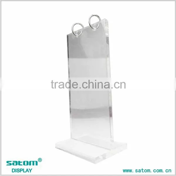 2016 Hot-Selling Acrylic Flip Menu Holder For Leaflet photo-3