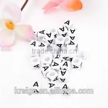 Lucite,Acrylic, Plastic Loose Beads Material Alphabet,acrylic Alphabet Beads photo-3