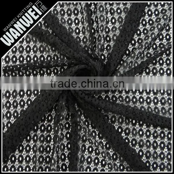 Small Dot Flower Yarn Crochet Resilient Casual Fabric Print Customed Color Nylon Spandex Lace Fabric for Designer Dress 5015 photo-5