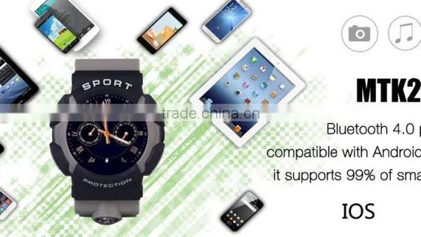 Intelligent Waterproof Sports Watch, With 3G ,BT,see Text Messages, Synchronization Time Weather, Photo Camera photo-5