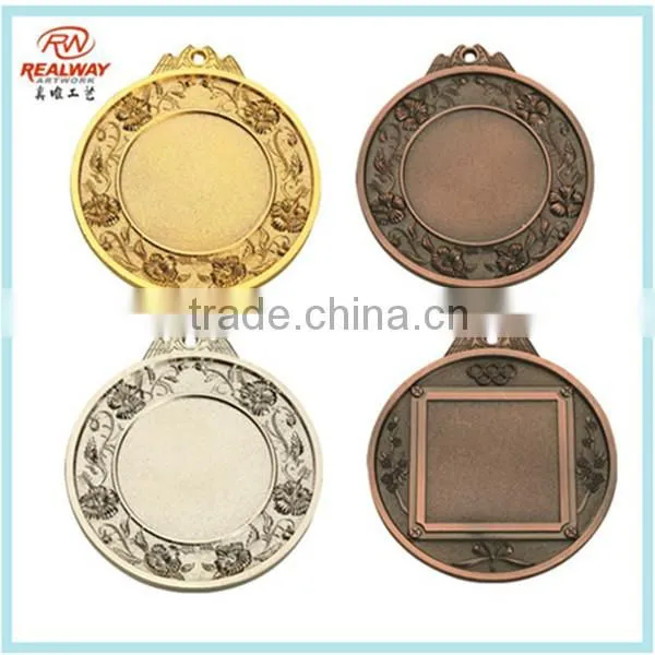 Hot Sale Custom Metal Gold Silver Copper Award Blank Medal
