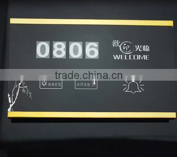 Customized Electronic Door Plate Digital Door Plate Electrical Room Number House Number Sign Plate photo-2