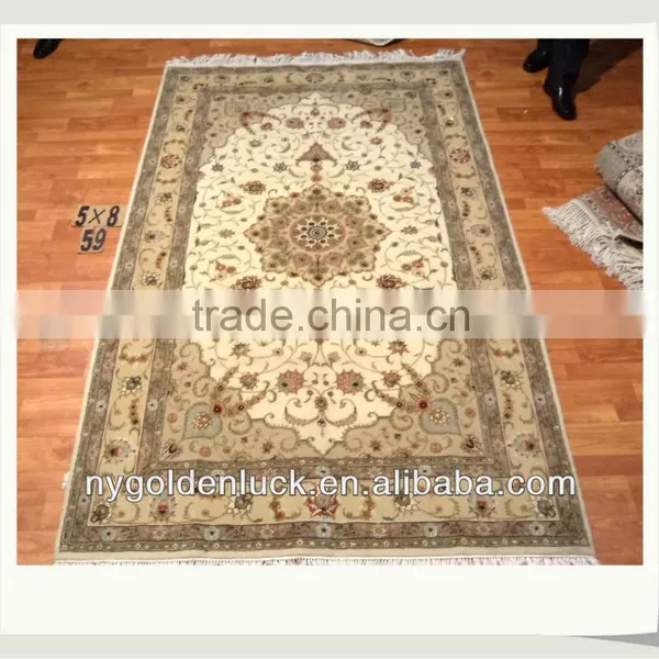 5x8ft Hand Knotted Persian Art for Sale