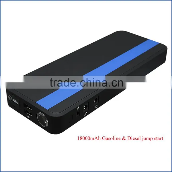 18000mAh Mini Portable Power Jump Star Ter for DIESEL Engine With 700Amp Peak Current , Power Bank for Notebook, Cellphone