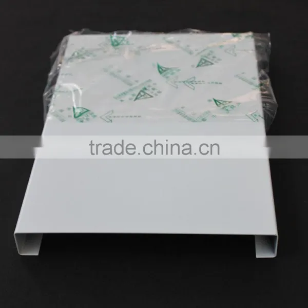 PVDF Spraying Coating Metal Suspended Ceiling Panel Aluminum B - Shaped Open Strip Ceiling