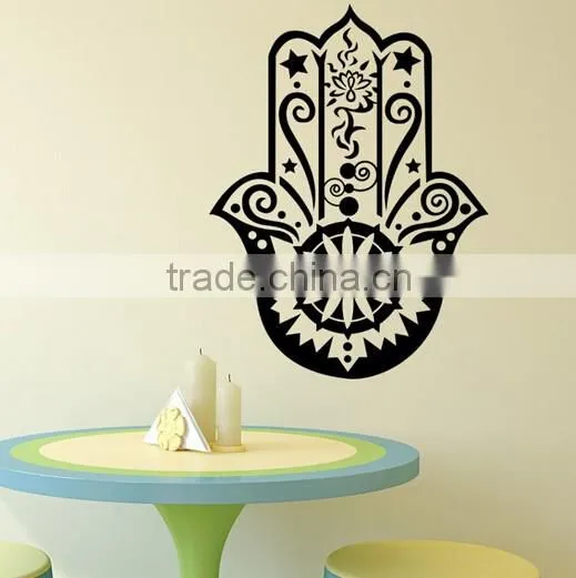 Wall Decal Vinyl Sticker Decals Hamsa Hand Eye Indian Yoga Buddha Fatima Namaste photo-5