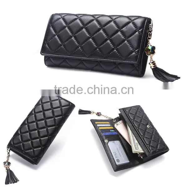 New Fashion Leather Lady Purse Women Wallets Card Bag Wallet photo-2