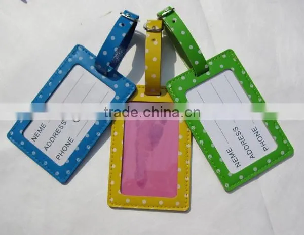 Promotional PVC/PU/Real Leather Luggage Tag photo-5