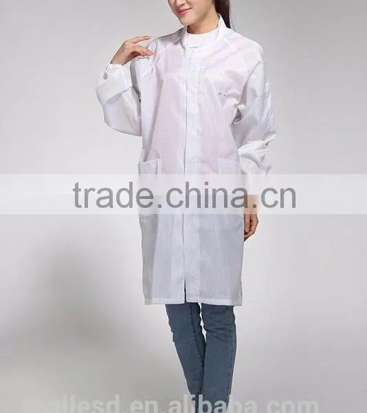 Dust Free Unisex ESD White Coat for Hospital photo-2