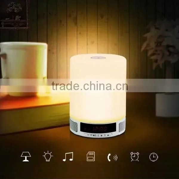 Touch Dimmable Lamp Night Light Portable Bluetooth Speaker photo-2