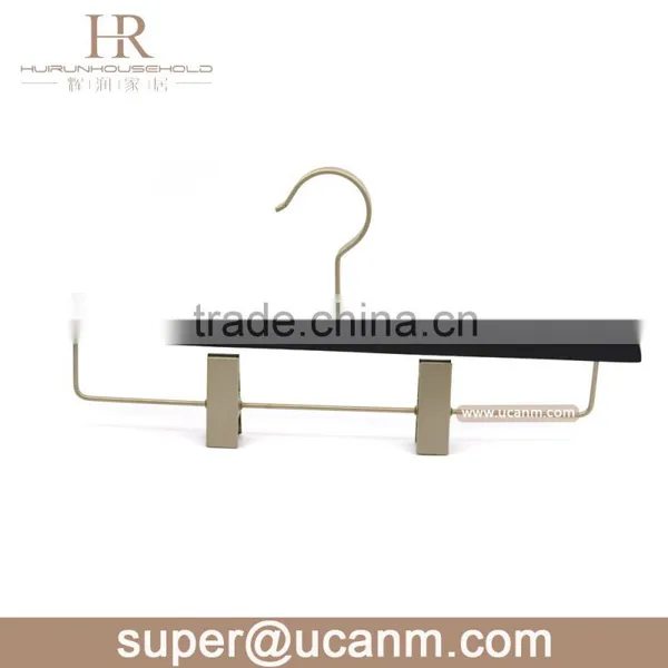 HRW-G355GV Luxury Black Color Lotus Wood Pant Hanger photo-2