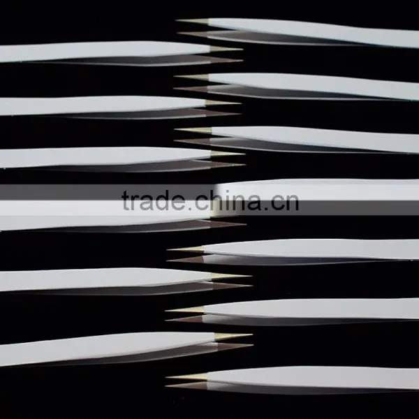 White Volume Lash Tweezers / White Eyelash Extension Tweezers