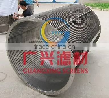 Large Diameter Wedge Wire Screen Used in Sugar Mill photo-2