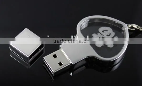Hot Selling Crystal Usb 2.0 Flash Memory Disk photo-3