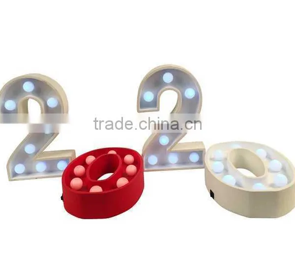 Most Popular Led Numerals Shape Light With the Battery Marquee Light Marquee Numbers photo-5