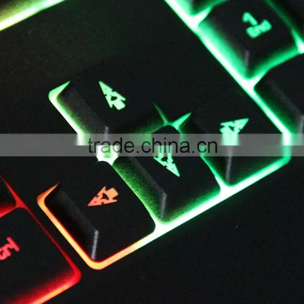 Cheaper Black Waterproof Keyboard for Gaming With Rainbow Backlit photo-2