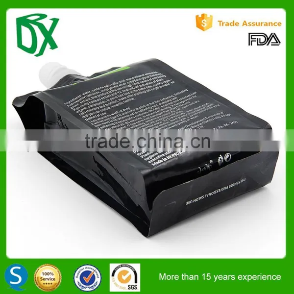 Hot Sale Self-stand Plastic Black Spout Pouch for Liquid Food Packer in Guangdong photo-2