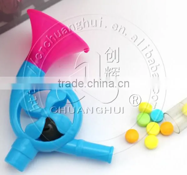 Plastic Trumpet Toy Candy With Bell Manufacture Factory photo-3