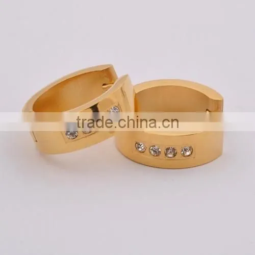 Stainless Steel Fashion Round Crystal Earring For Women(BE10650) photo-2