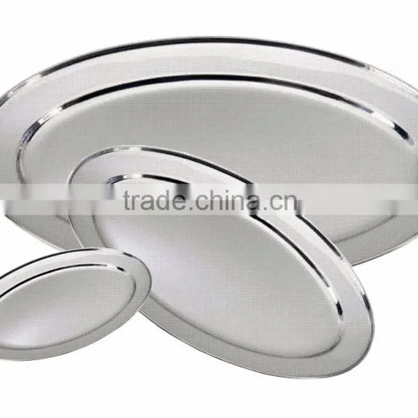 Stainless Steel Oval Platter