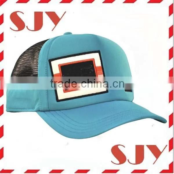 Curved Custom Made 5 Panel Foam and Mesh Trucker Brand Hip Hop Hat photo-3
