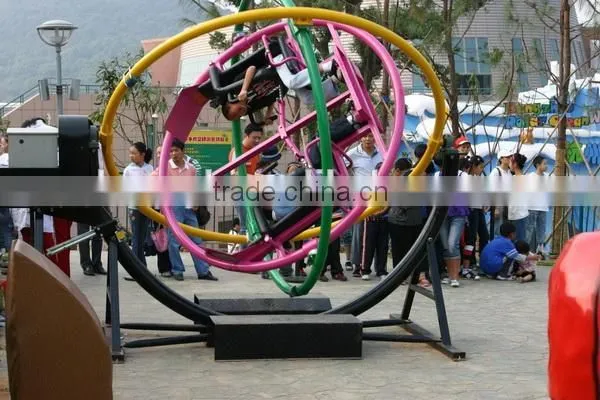 Thrilling Amusement Park Equipment Human Gyroscope Three Dimensional Space Ring Rides photo-3