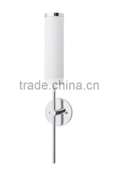 Hot New Products for 2015 Hotel Wall Lamp With Metal Trim Glass Shade