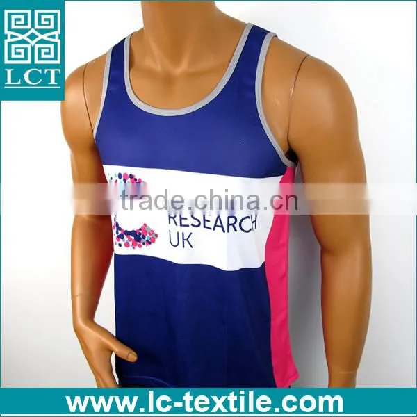 Wholesale Cheap Custom Imprint Moisture-wicking Sport Jersey Vest for Running photo-2