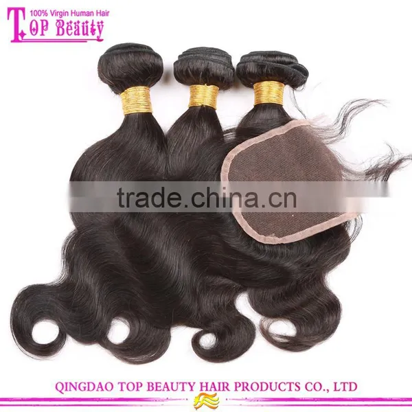 2016 Fashion Hair Wholesale 6A Grade Natural Color Indian Hair Remy Lace Front Closure With Baby Hair photo-6