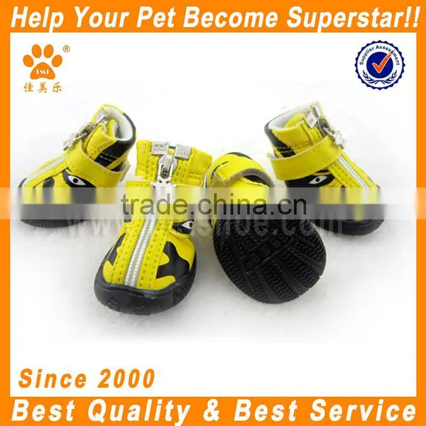 JML Pet Accessories Wholesale China PU Leather Nike Dog Shoes With Rubber Dog Hunting Boots
