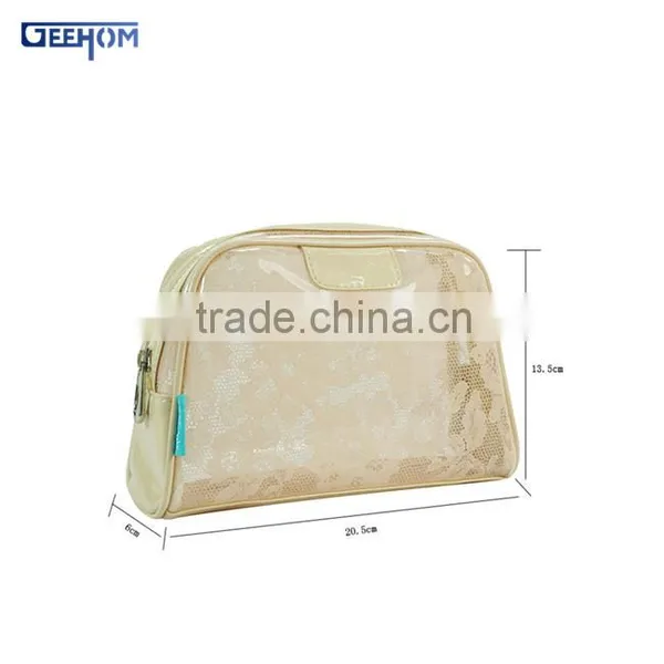 2016 Pvc Standup Bag Custom Pvc Mesh Cosmetic Bag photo-3