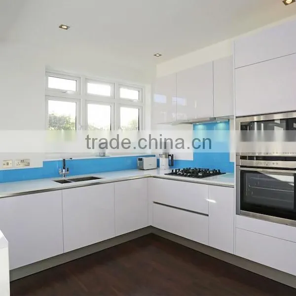 White and Blue Kitchen Furniture Turkey Afforbable Ktichen Cabinet photo-2