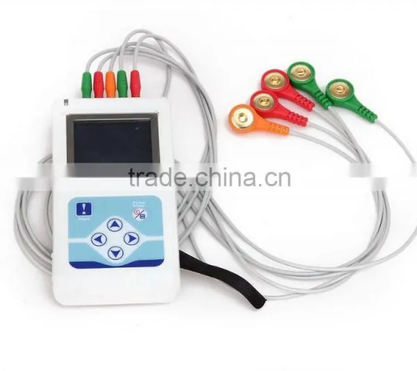 24 Hours Holter Monitor Medical Equipment Cardiac Heart Monitor 3/12 Channel ECG Holter Price With Free Software-Shelly photo-2