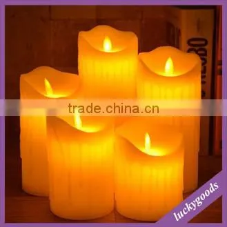 LPL057 Christmas Teardrop Moving Flame Wick Led Candle in High Quality photo-2