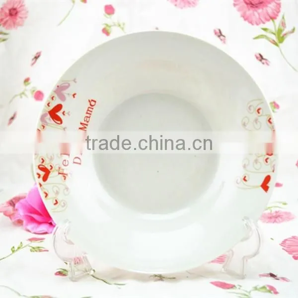 2015 Fancy Design Soup Plate for Mother Day , Love Soup Plate for China photo-6
