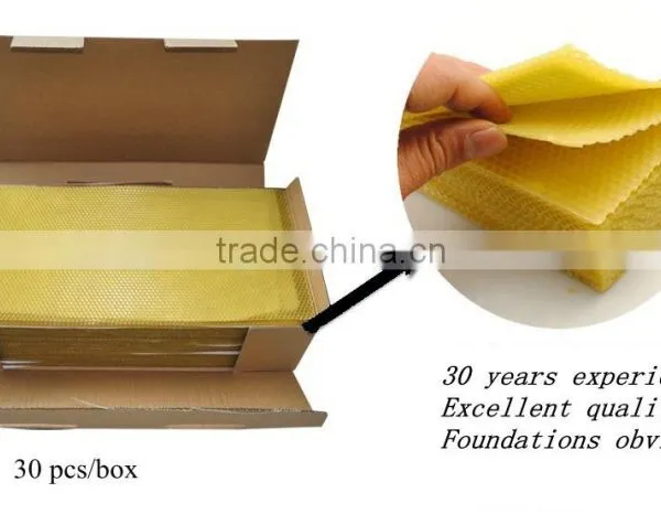 100% Beeswax Made Beeswax Comb Foundation/Beeswax Foundation Sheet photo-3