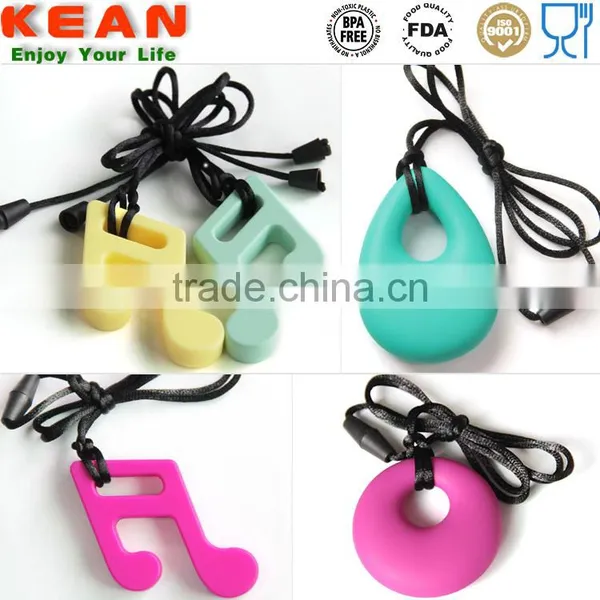 2016 Shenzhen Supplier Soft on Babies Gums 15 Colors for Option Silicone Pendant Teether photo-3