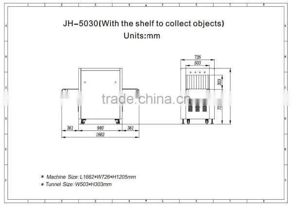 5030C Secutiry X-ray Baggage Scanner Machine for Inspection Small Bag photo-2