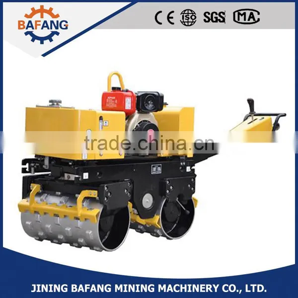 Double Drum Walk Behind Diesel Engine Vibratory Roller Road Roller photo-2