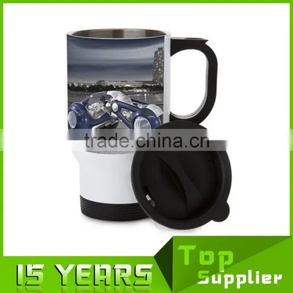 14oz Standard Stainless Steel Wine Cup Sublimation Ready Travel Mug photo-4