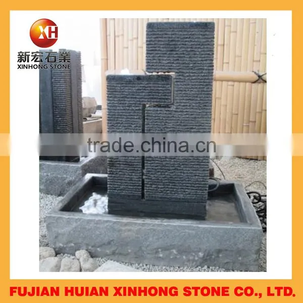 Natural Antiqued Small Garden Stone Water Fountain photo-4