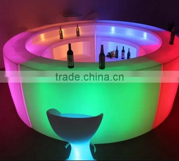 Illuminatedled Bar Furniture -set/ Led Bar Counter With Multicolor photo-4