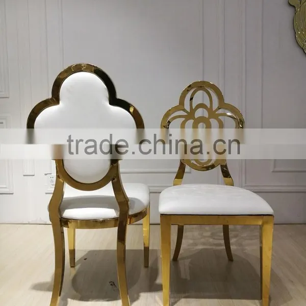 Modern Golden Wedding Chair Elegant Curves High Class Wedding Furniture photo-2
