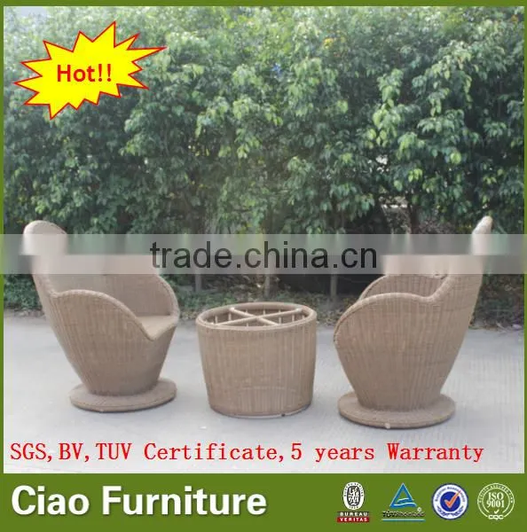 Garden Furniture Bistro Coffee Set Rattan Table and Chair for Sale photo-3