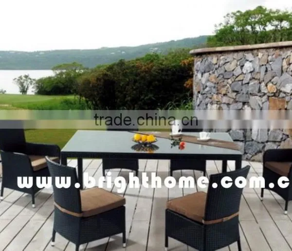 Plastic Pool Glass Dining Table photo-2