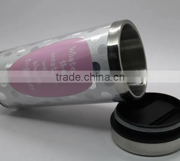 Hot Selling 16oz (450ml )stainless Steel Travel Mug DIY Insert Paper Mug photo-3
