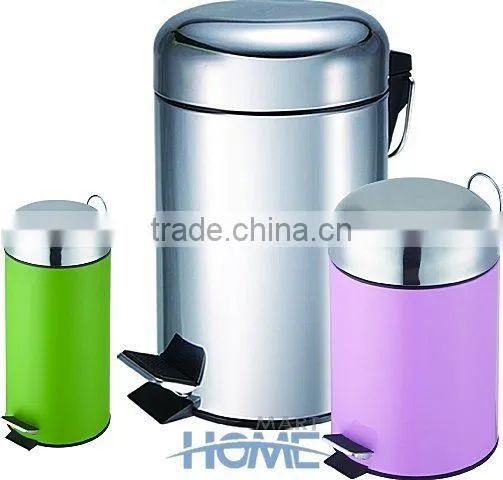 2016 Houseware Large Metal Garbage Bin Trash Can Dust Bin photo-6