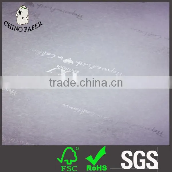 White Paper With Silver Logo Print Tissue Paper Wrapping photo-4