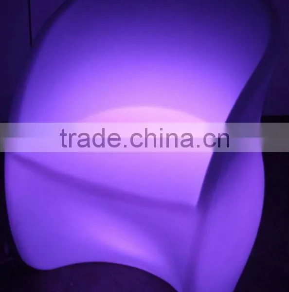 PE Material Durable Waterproof Led Light Chair/ Colorful Led Bar Funiture Restaurants Hotel Used Rechargeable Led Chair photo-5